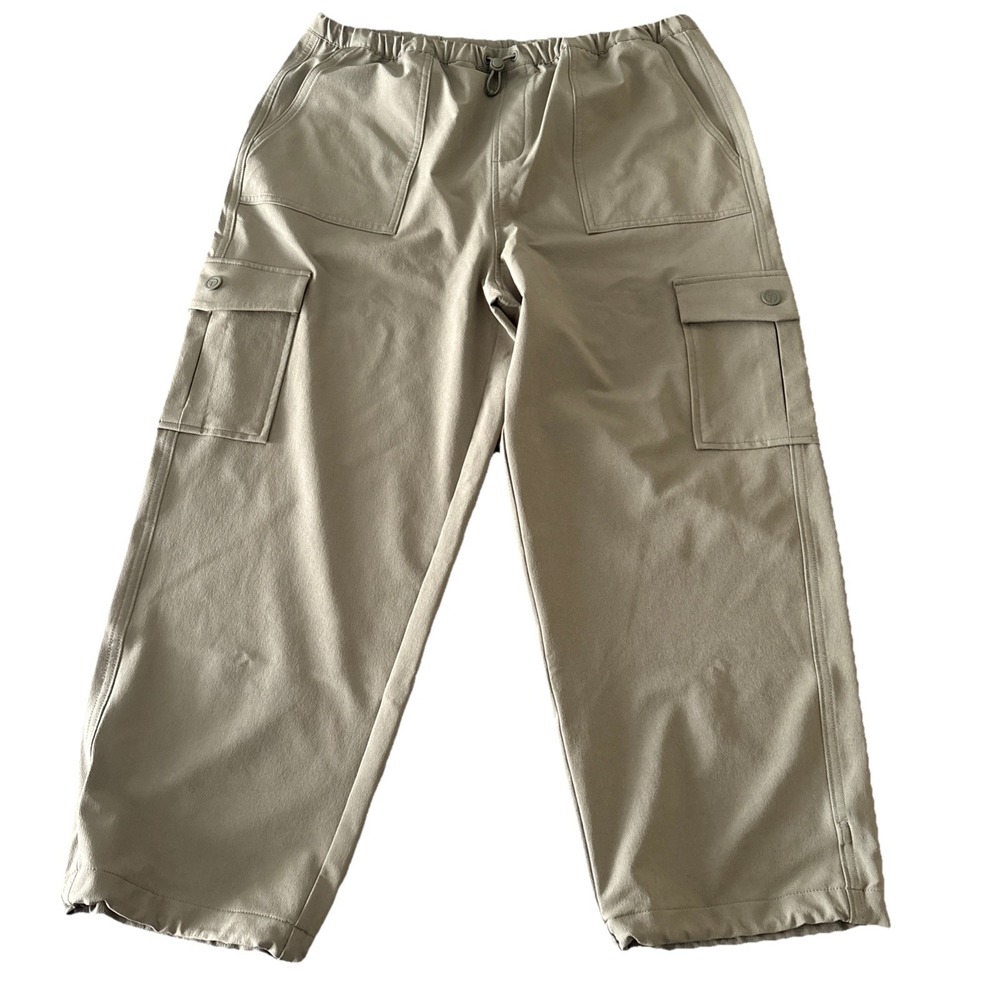 T by Talbots LP Green Crop Cargo Pants stretch New